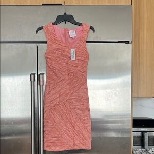 Juicy Couture Textured Pink Mini Dress